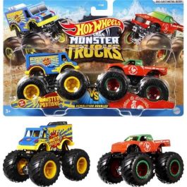 Coche hot wheels monster trucks. pack de dos coches de demolición.escala 1:64 - modelos surtidos Coche hot wheels monster trucks. pack de dos coches de demolición.escala 1:64 - modelos surtidos