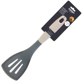 Cook Concept Espátula Calada 32,8x9,8 cm Resistente al Calor Antirayaduras Ideal para Voltear y Servir Alimentos