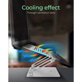 ICY BOX IB-NH300 Soporte para Ordenador Portátil hasta 17" Plata Aluminio