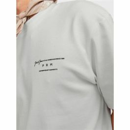 Camiseta Deportiva de Manga Corta Jack & Jones Lisa Rednd Blanco