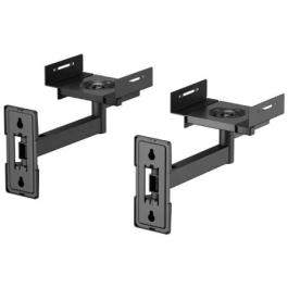 Aisens SPK05U-421 Soporte Universal de Pared Giratorio e Inclinable para Altavoces hasta 25kg Negro