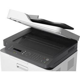 HP 4ZB97A Multifunción Láser Color Impresora, Copiadora, Escáner y Fax con WiFi, ADF - Blanca