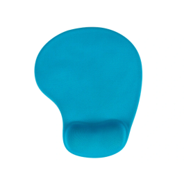 Q-connect Alfombrilla para Ratón con Reposamuñecas de Gel Color Turquesa 190x230x20 mm