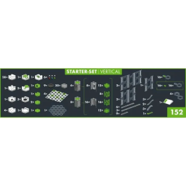 Ravensburger 22426 GraviTrax PRO Starter Set Vertical, 152 piezas - Circuito de mármol, 8 años
