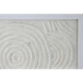 Cuadro Scandi DKD Home Decor Blanco Natural 2 x 35 x 35 cm Set de 2
