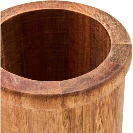 Livoo MES153 - Juego de 4 Utensilios de Cocina: Olla y Utensilios de Acacia FSC, Silicona. Olla 15x12 cm, Utensilios 31 cm