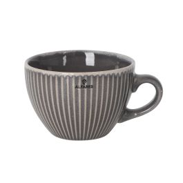 Inde Taza Jumbo Electra Grafito, Taza Grande 400 cc, 11,5 cm Ancho x 7,8 cm Alto x 14,5 cm Largo (36 Unidades)