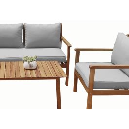 Sofa Terraza Y Jardin DKD Home Decor Marron Gris 72 x 75 x 120 cm Set de 4