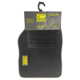 Omp Juego de Alfombrillas para Coche OMPS14070001 - Set Universal 4 Piezas Color Negro para Todo Tipo de Vehículos