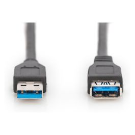 Digitus Cable de Extensión USB 3.0 Tipo A Macho/Hembra 1.8m Negro