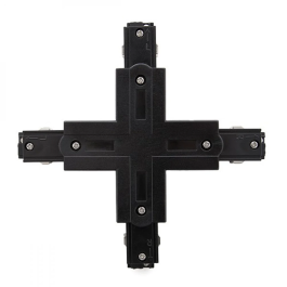 Conector + Carril Trifásico Negro