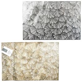 Home Deco Factory Individual Ginkgo Calado 45x30 cm Colores Surtidos Dorado Plateado