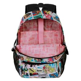 Karactermania Mochila Fight Fan 2.2 Barbie Comic Multicolor Ripstop 31 x 18 x 44 cm Ligera Urbana con Compartimento y Bolsillos