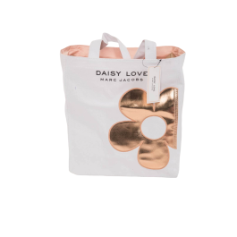 Daisy Love Pop, Lienzo, Bolsa de tela, Bolso grande, Blanco/Oro, Para mujeres, 16 x 15 x 4 cm Precio: 22.49999961. SKU: B1C34X6W2L
