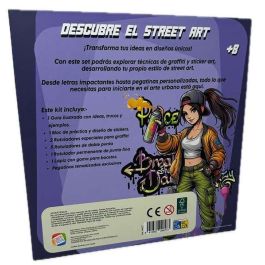 Cefa Estudio de Diseño Street Artist, Kit de Graffiti y Sticker Art con Rotuladores Alta Calidad, Guía Ilustrada y Bloc, +8 Años