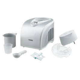 Hkoenig Máquina para Hacer Helados HF180 1L con Grupo Frío Integrado y Pantalla LCD, 135W