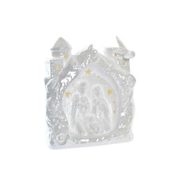 DKD Home Decor Nacimiento Navidad Moderno de Porcelana con LED Blanco, 18x9.5x16.5 cm (Alto x Largo x Ancho), Funciona con 3 Pilas LR44 Precio: 7.74642. SKU: B1B3XLPEYP
