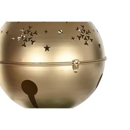 DKD Home Decor Figura Navidad Tradicional Portavela Metal Rojo Verde Dorado 61x163x61 cm Desmontable