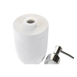 DKD Home Decor Dosificador Basicos de Cemento y PP Blanco - 16,5 cm Alto, 8,5 cm Ancho, 7,5 cm Largo
