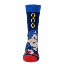 Calcetines pack 3 piezas sonic en caja (talla 40/46)