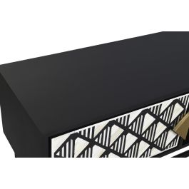 DKD Home Decor Mueble TV Moderno Negro Gris 40 x 50 x 170 cm