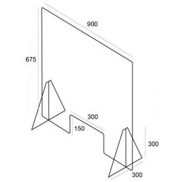 Archivo 2000 Mampara De Protección Sobremesa 900x675 mm C-Ventana Metacrilato 5 mm Transparente Precio: 73.78999991. SKU: B1FRS3K4SG