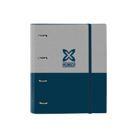 Carpeta de anillas Munich Street Azul Gris 27 x 32 x 3.5 cm Precio: 10.50000006. SKU: B13NA2N5XM