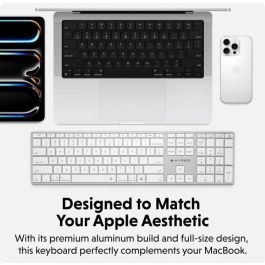 Hyper HyperSpace Next Teclado Inalámbrico Bluetooth Nordic con Retroiluminación y Carga USB-C