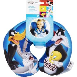 Looney Tunes I37 CZ10977 Almohada de Viaje para el Cuello para Niños desde 12 meses con Microperlas Rosa Aterciopelada Talla M Looney Tunes I37 CZ10977 Almohada de Viaje para el Cuello para Niños desde 12 meses con Microperlas Rosa Aterciopelada Talla M