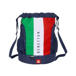 Bolsa Mochila con Cuerdas Benetton Flag Azul marino 35 x 40 x 1 cm Precio: 19.49999942. SKU: B1J9Q8V48W
