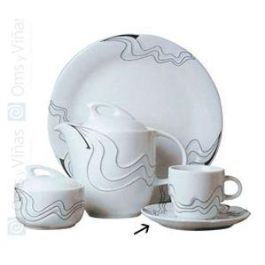 Black Melodie Platillo Llano de Vajilla 15 Te (Set de 12) Precio: 3.872. SKU: B18BRE88KF