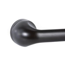 System Manivela de Puerta Modelo Odin con Roseta Redonda, Material Zamak, Acabado Negro Mate, 155 mm Longitud
