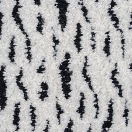 Cojín Blanco y Negro Algodón / Poliéster 40 X 60 cm