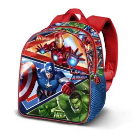 Marvel Los Vengadores Mochila 3D Elite Battle Preescolar con Relieve Frontal, Compartimento Único y Bolsillo Lateral de Malla - Azul Precio: 13.89000019. SKU: B184NM8MBQ