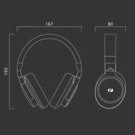 Auriculares de Diadema Muse M275CTV Negro