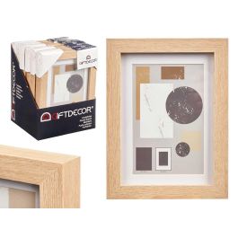 Portafoto Pared Madera Paspartu 10X15Cm Natural Giftdecor (24 Unidades) Precio: 44.5000006. SKU: B138CK5V27