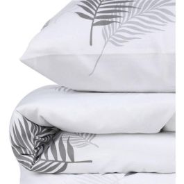 Juego de Cama con Funda Nórdica 220x240 cm y 2 Fundas de Almohada 60x60 cm Gris - 65% Algodón, 35% Poliéster - ASI8682870114951