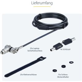 Videocámara de Vigilancia Startech UNIVKA25-LAPTOP-LOCK