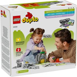 Lego Duplo 10425 Set de Expansión Túnel y Vías Ferroviarias para niños +2 años, con 10 tramos de vía y cambio de agujas