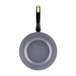 Sartén Wok Monix M261232 Gris Aluminio Ø 28 cm