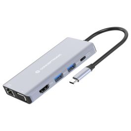 Conceptronic DONN20G Adaptador USB-C a HDMI/USB-A/VGA/AUX con Ethernet y Lector Tarjetas SD, 100W PD, Gris, 25cm Precio: 68.99000009. SKU: B14J7WRH6D