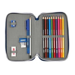 Estuche Escolar con Accesorios Munich College Gris 12.5 x 19.5 x 4 cm (28 piezas) Estuche Escolar con Accesorios Munich College Gris 12.5 x 19.5 x 4 cm (28 piezas)