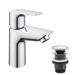 Grohe 23898001 Grifo de Baño Start Edge Talla S Cromo Sin Desagüe
