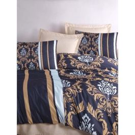 Juego de Cama ASI8684282835097 - 1 Funda Nórdica 220x240 cm + 2 Fundas Almohada 60x60 cm - 100% Poliéster Microsatín Azul
