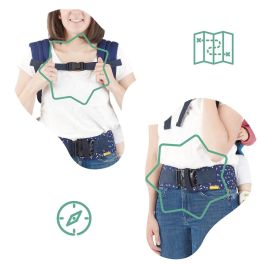 Badabulle Mochila Porta Bebé Fisiológica Easy and Go, Ergonómica, 2 Posiciones (Frente/Espalda), Fácil Instalación, Plegable hasta 15 kg