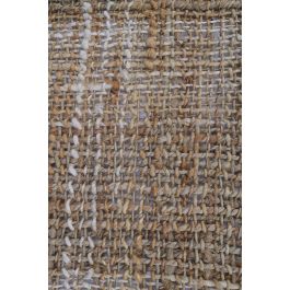 DKD Home Decor Alfombra de Yute Estilo Boho Color Natural 230 x 160 cm. Con Base Antideslizante, Densidad 2200 gsm.