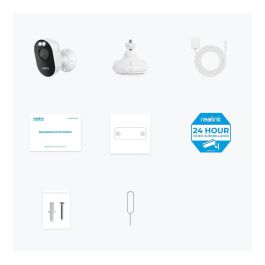 Reolink WCLMC2KP01 Cámara de seguridad IP exterior, Inalámbrico y Alámbrico, 4MP, 1080p, Google Assistant