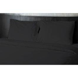 Home Linge Passion HP72094 Sábana Plana Microfibra 82g 180 x 290 cm Negra