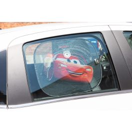 Disney Cars Cortinas Laterales Coche Parasol UV con Ventosa Gráficos Exclusivos 44x35 cm 2 Piezas CZ10245