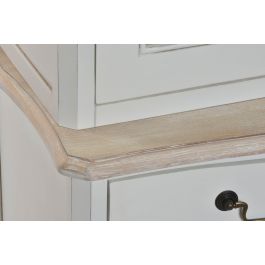 Vitrina DKD Home Decor Cristal Madera Blanco (88 x 40 x 200 cm)